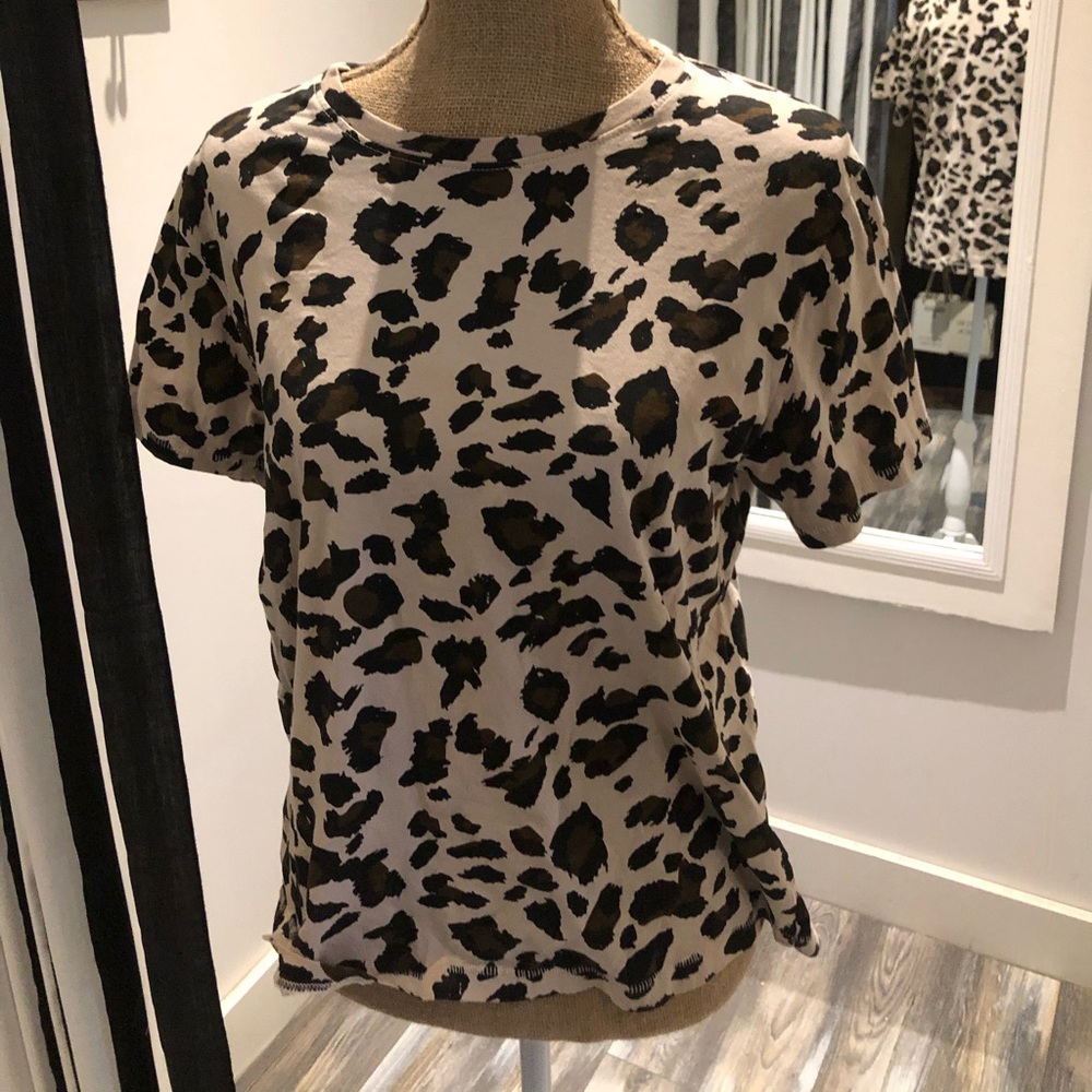 Brunette the Label Boxy Leopard Tee